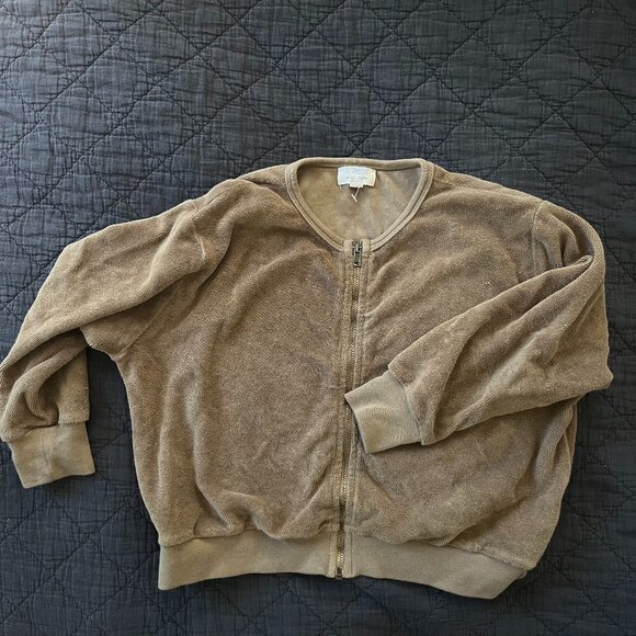The Simple Folk Terrycloth Bomber Jacket - Picture 1 of 2